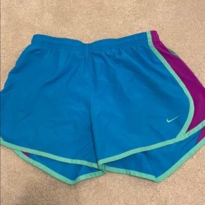 Blue nike kids shorts